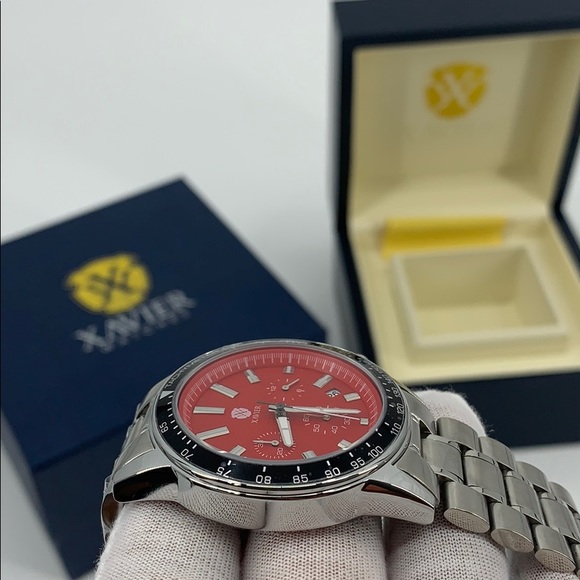 ⌚️NIB Xavier Watches Apex Timepiece Phoenix Red - Picture 3 of 12